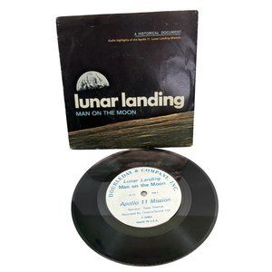 Apollo 11 Lunar Landing Man On the Moon 45 Record Audio Highlights Doubleday